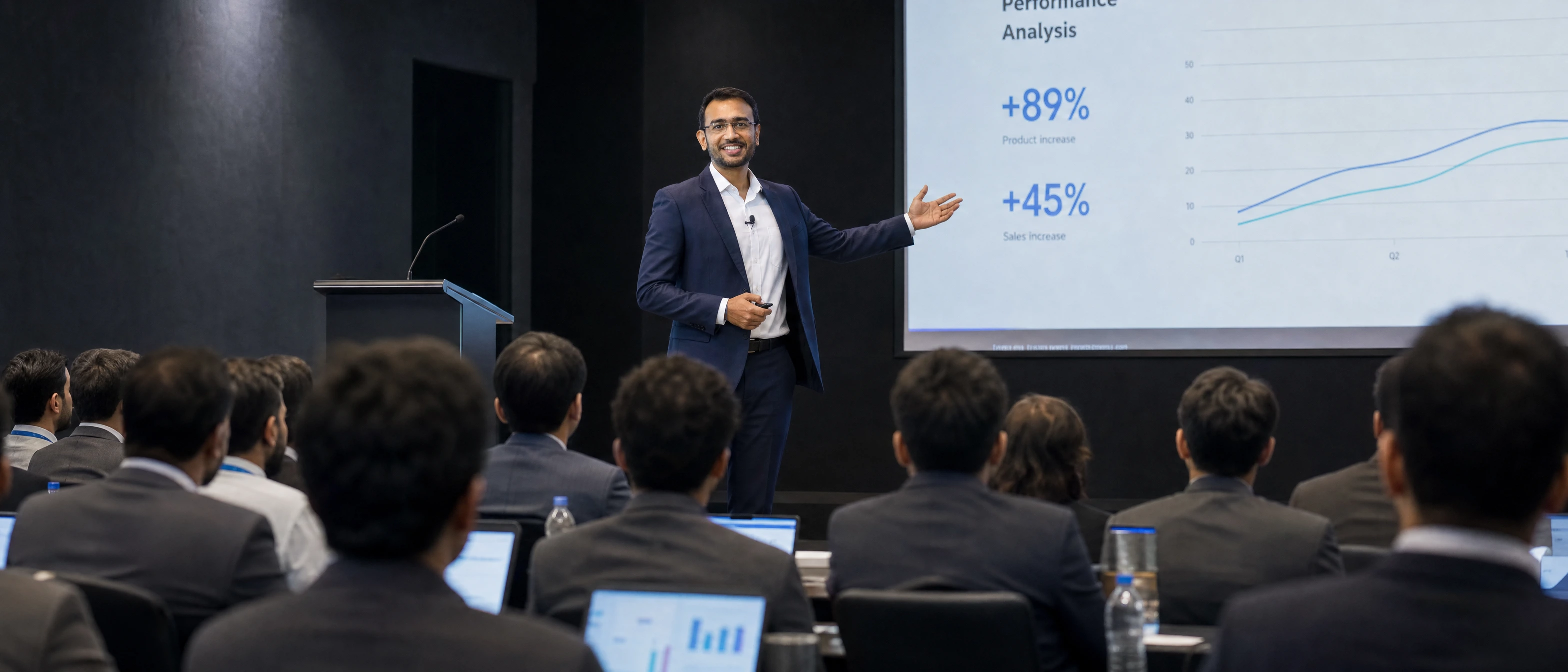 Kunal Moon, also known as KK Moon, running a Hypermind Lab sales training session